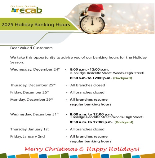 Branch Holiday Opening Hours